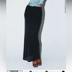 Princess Polly Black Maxi Skirt
